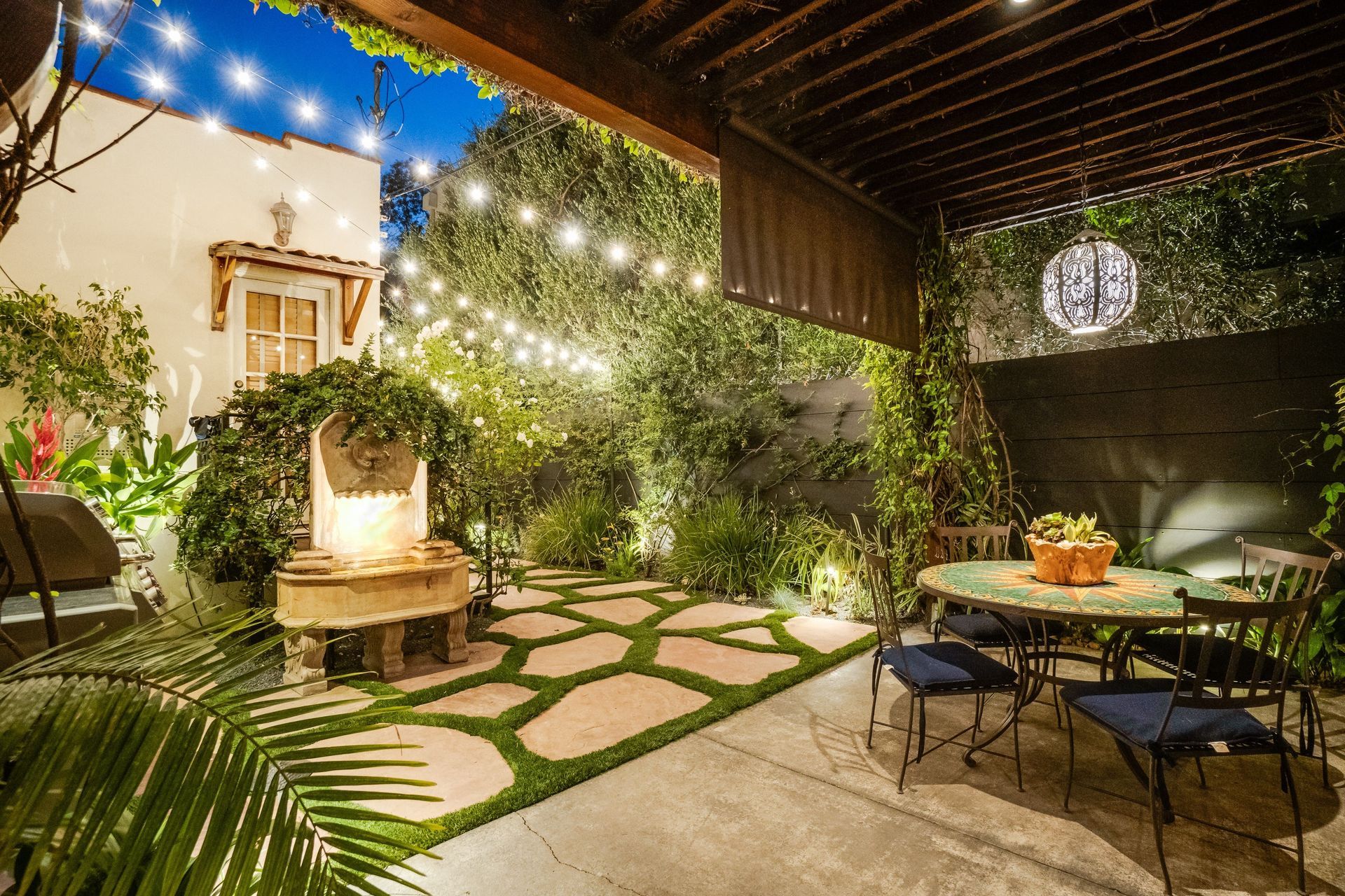 Backyard Lights — Culver City, CA — Gregory Davis & Associates