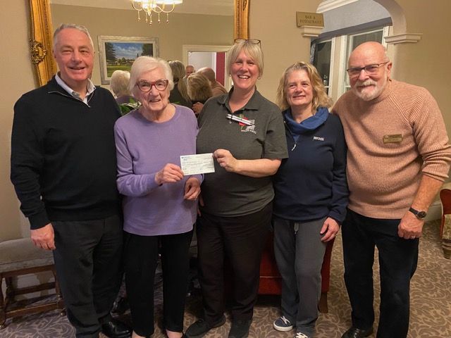 A cheque presentation from The Rotary club of Melton Mowbray Belvoir