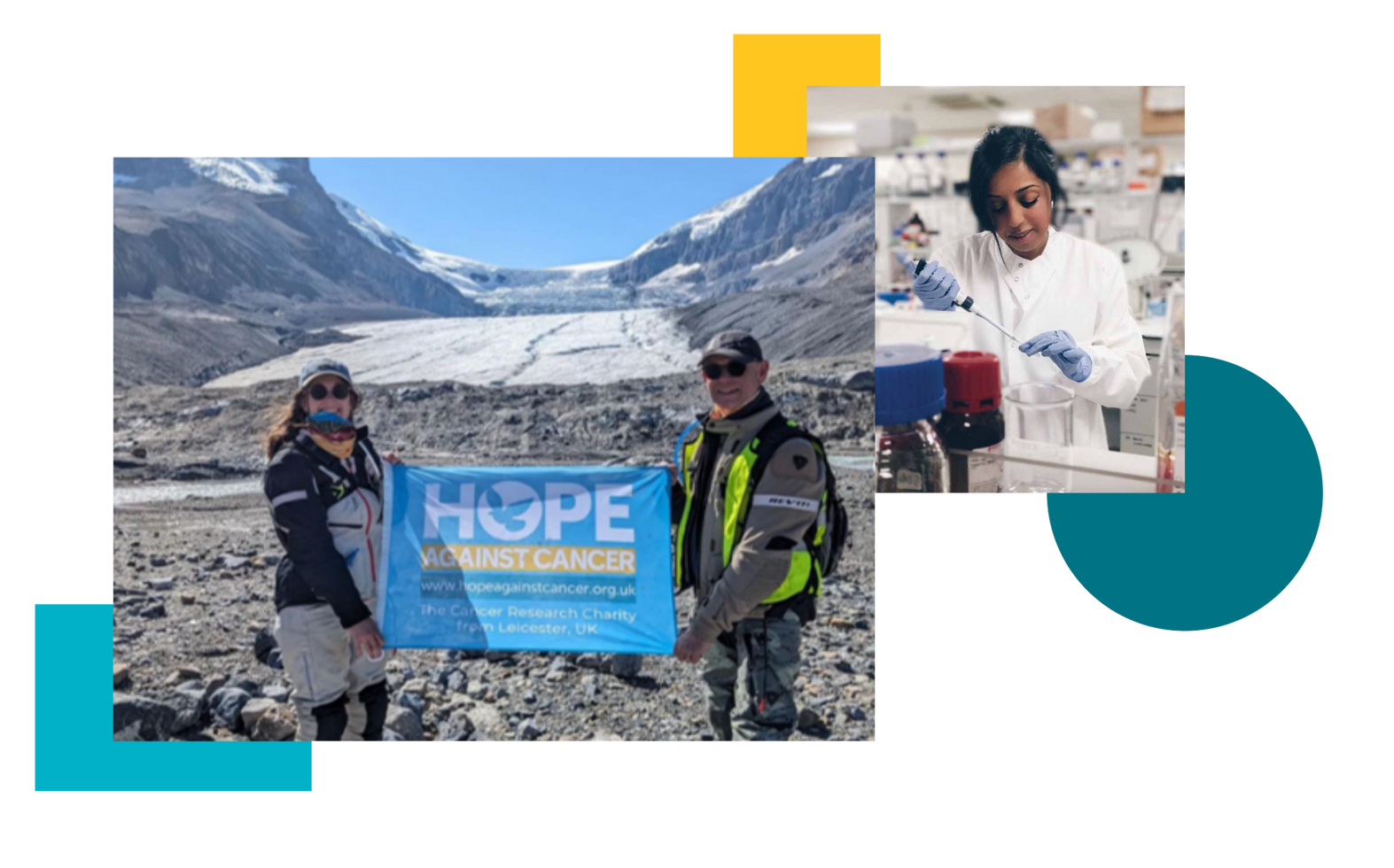 A group of people standing next to each other holding a sign that says `` hope ''.