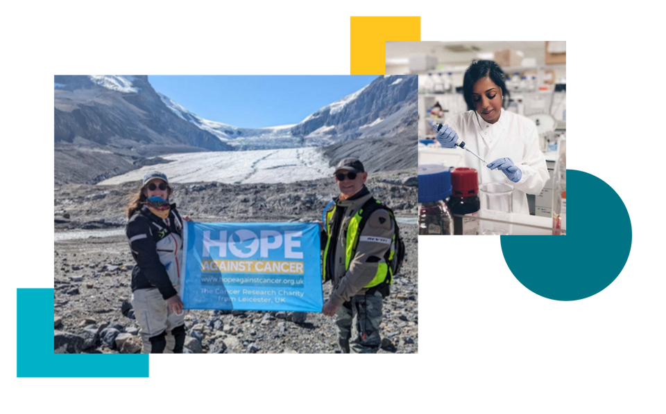 A group of people standing next to each other holding a sign that says `` hope ''.