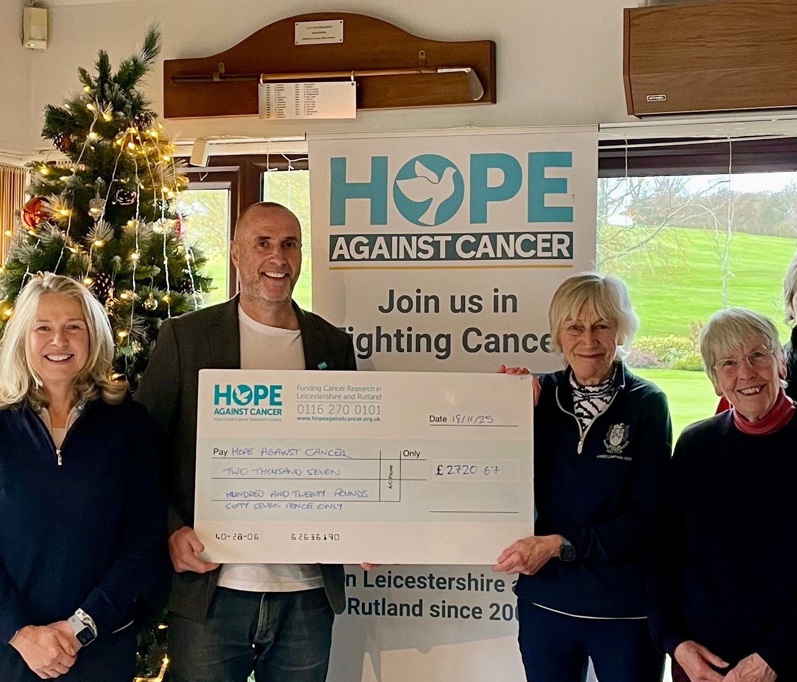 A donation from Market Harborough golf society.