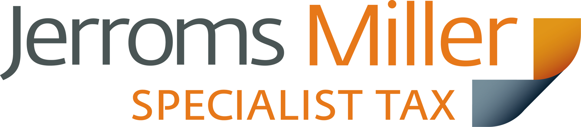 A logo for jerroms miller specialist tax