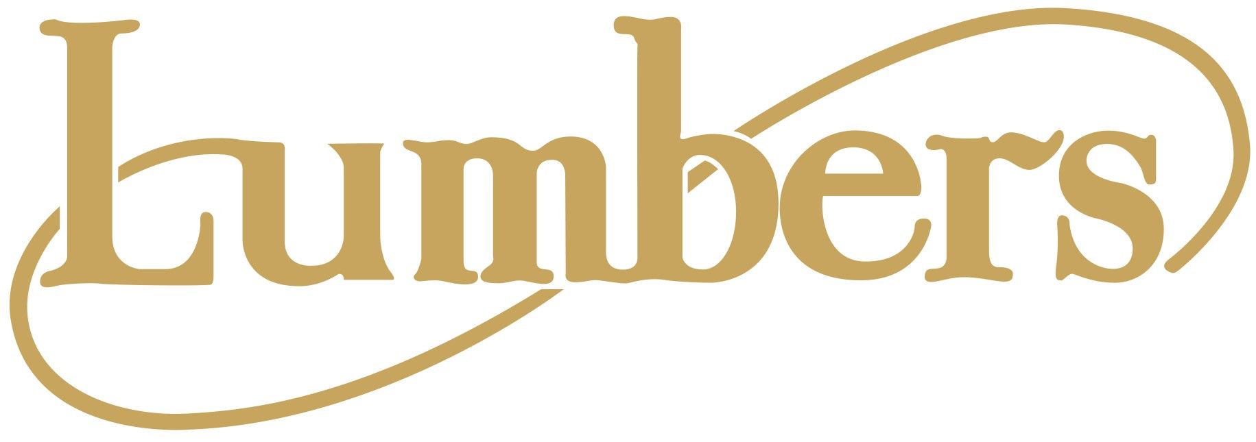 The word lumbers is written in gold on a white background.