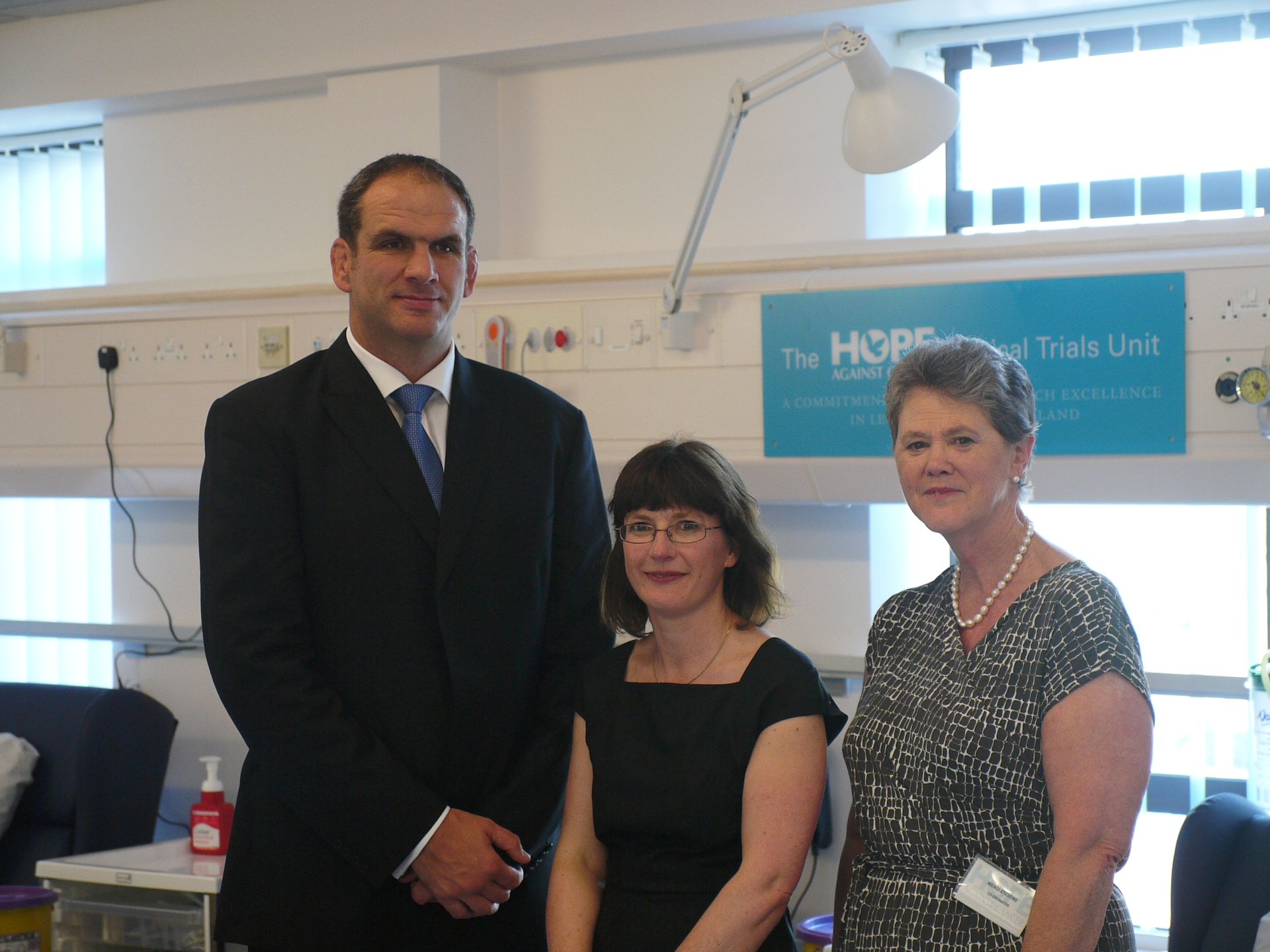 Martin Johnson at the Hope Clinical Trials Unit