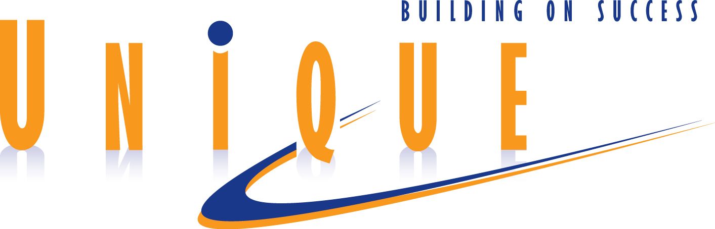 A logo for a company called unique building on success