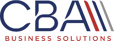 A logo for a company called cba business solutions