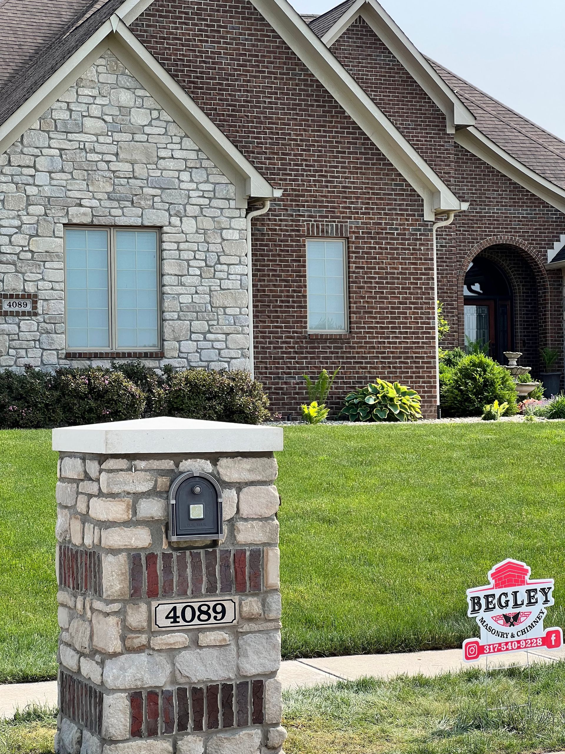 Brick Mailbox and Siding
