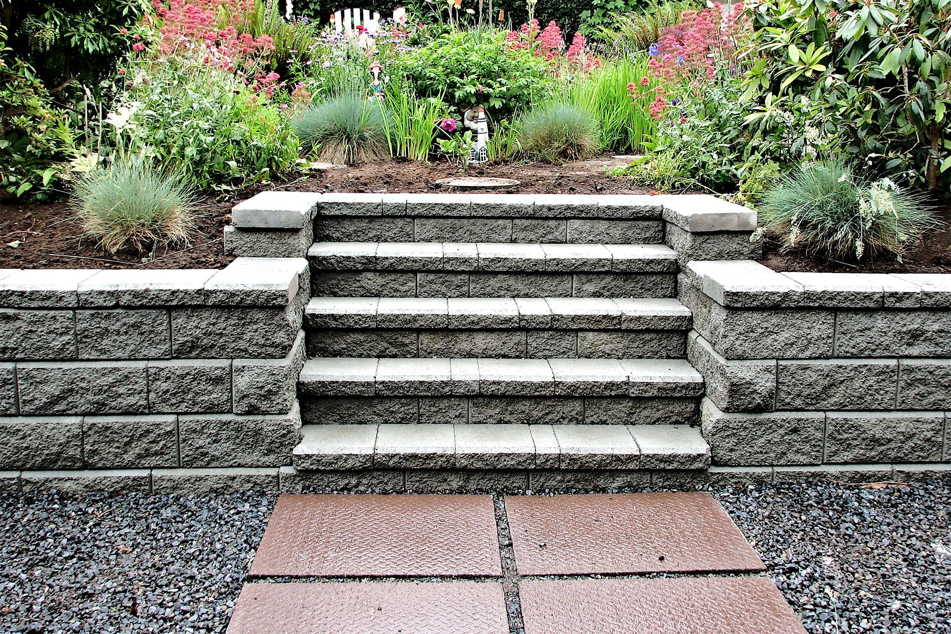 Stone Stairs in Garden