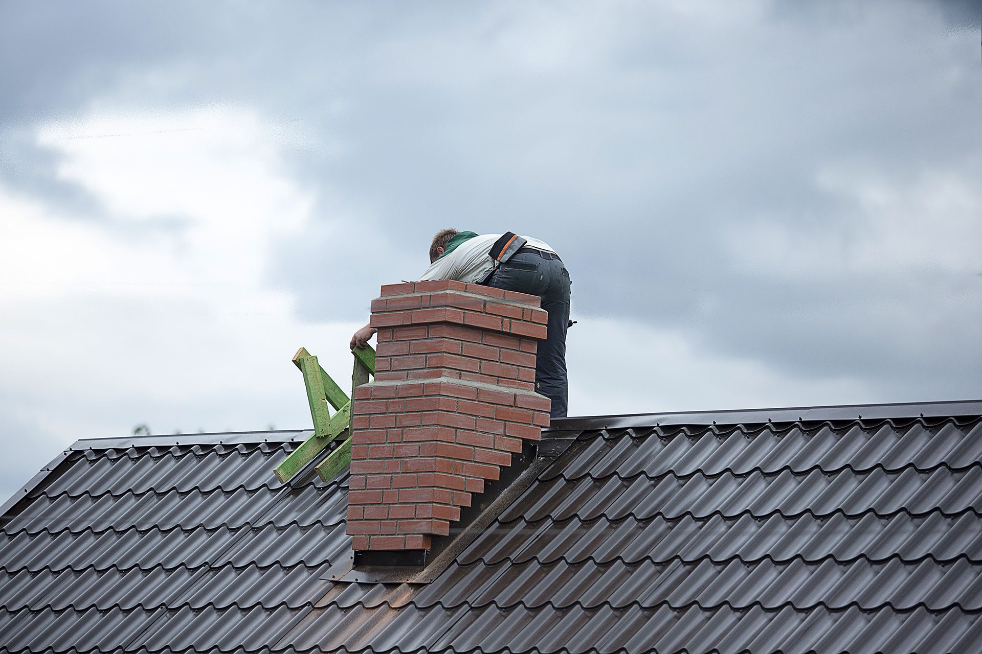 Brick Chimney Installation
