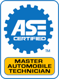 An ase certified master automobile technician logo