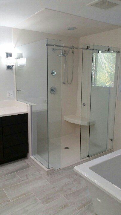 Residential Shower Glass Door — Belleville, IL — Glass & More Inc.