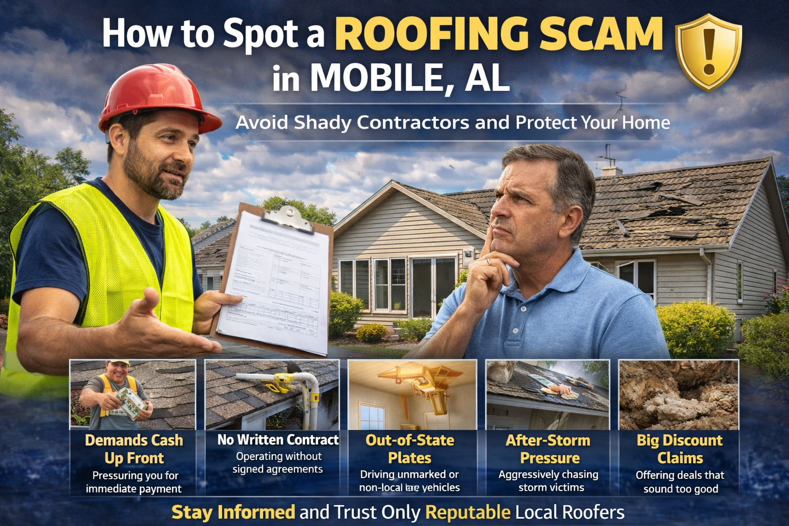 how to spot a roofing scam