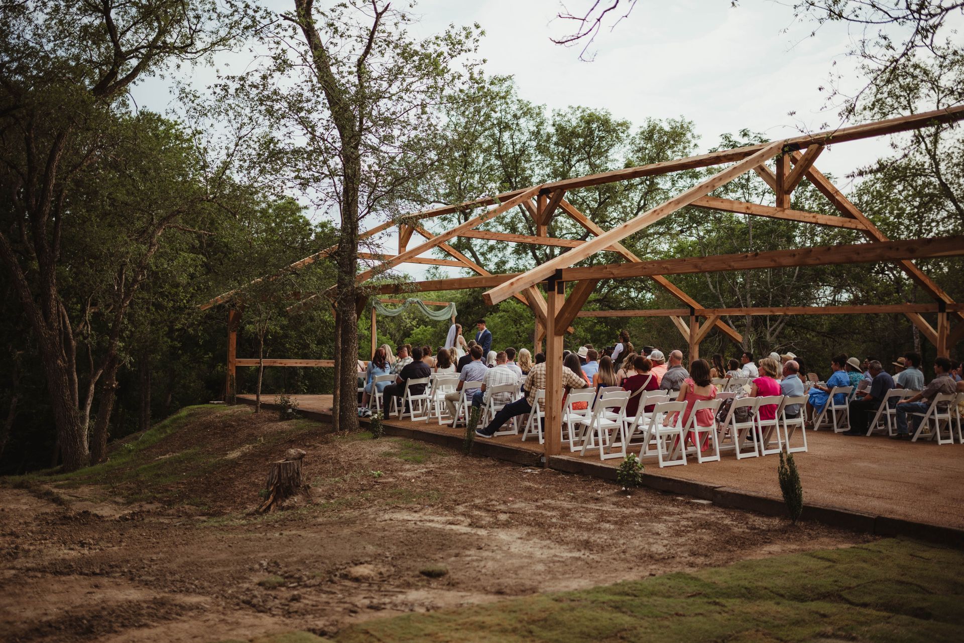 Wedding ceremony tipi venue near San Antonio