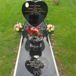 My memorial services include plaque work and stone carving