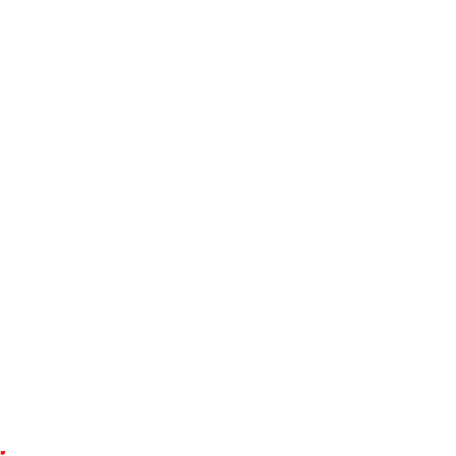 A white background with a red circle in the middle.