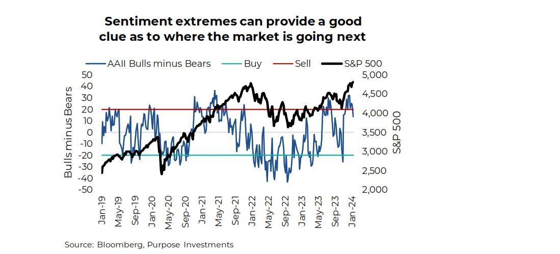 Sentiment extremes Bulls and Bears