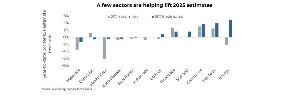 Sectors lift 2025 estimates