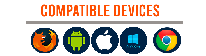 A banner that says compatible devices on it