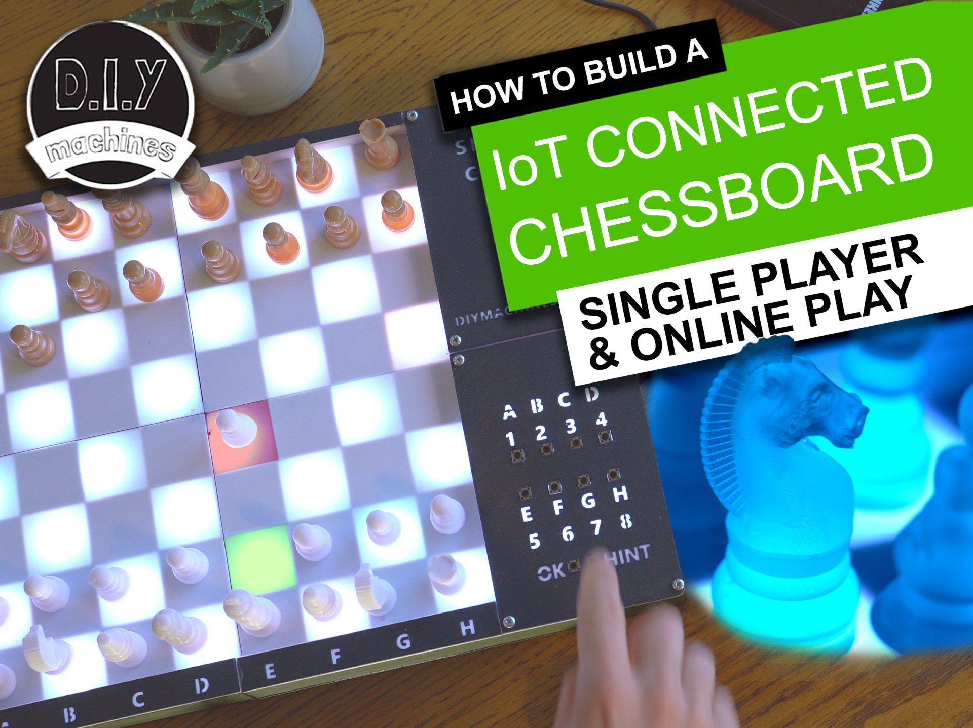 Smart Chess Board - Play online or against Raspberry Pi