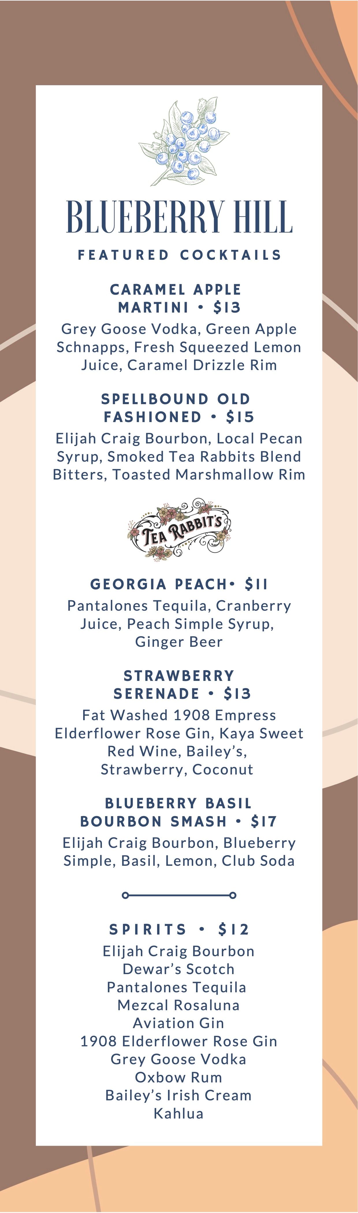 A menu for a restaurant with flowers on it.