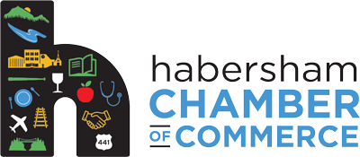 A logo for the habersham chamber of commerce