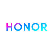 The honor logo is blue and purple on a white background.