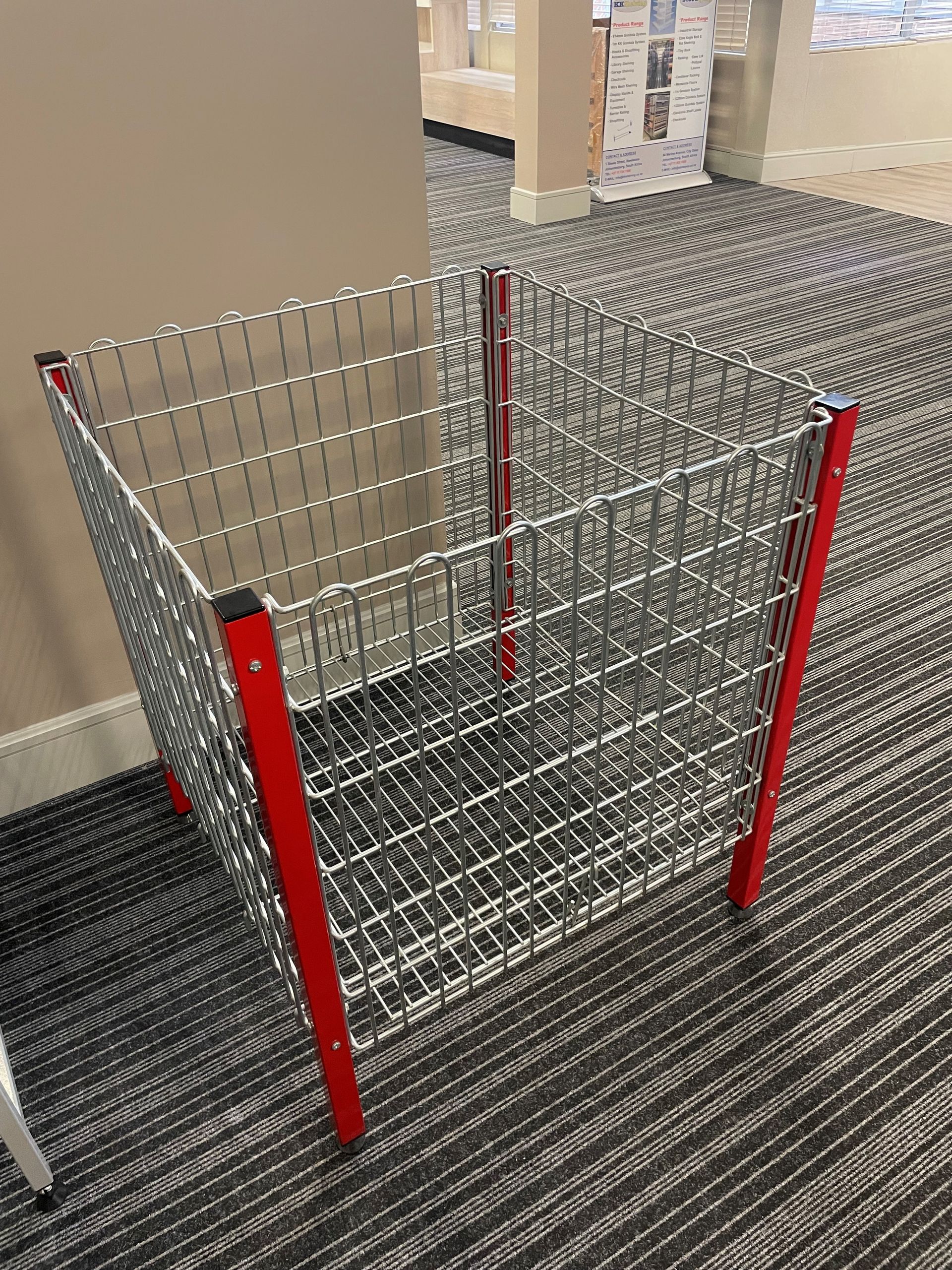 display accessories from  KK shelving (see images)