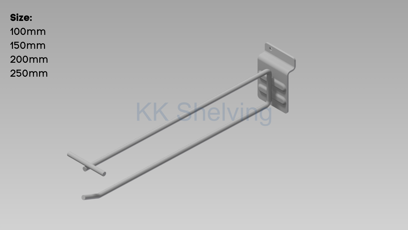 Slatwall Hook - With Tracking