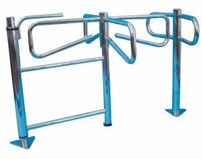 turnstile gates blue