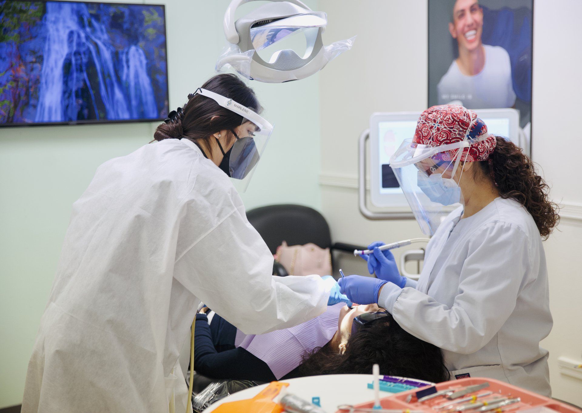 Dr. Jacquelyn Doing a Dental Procedure