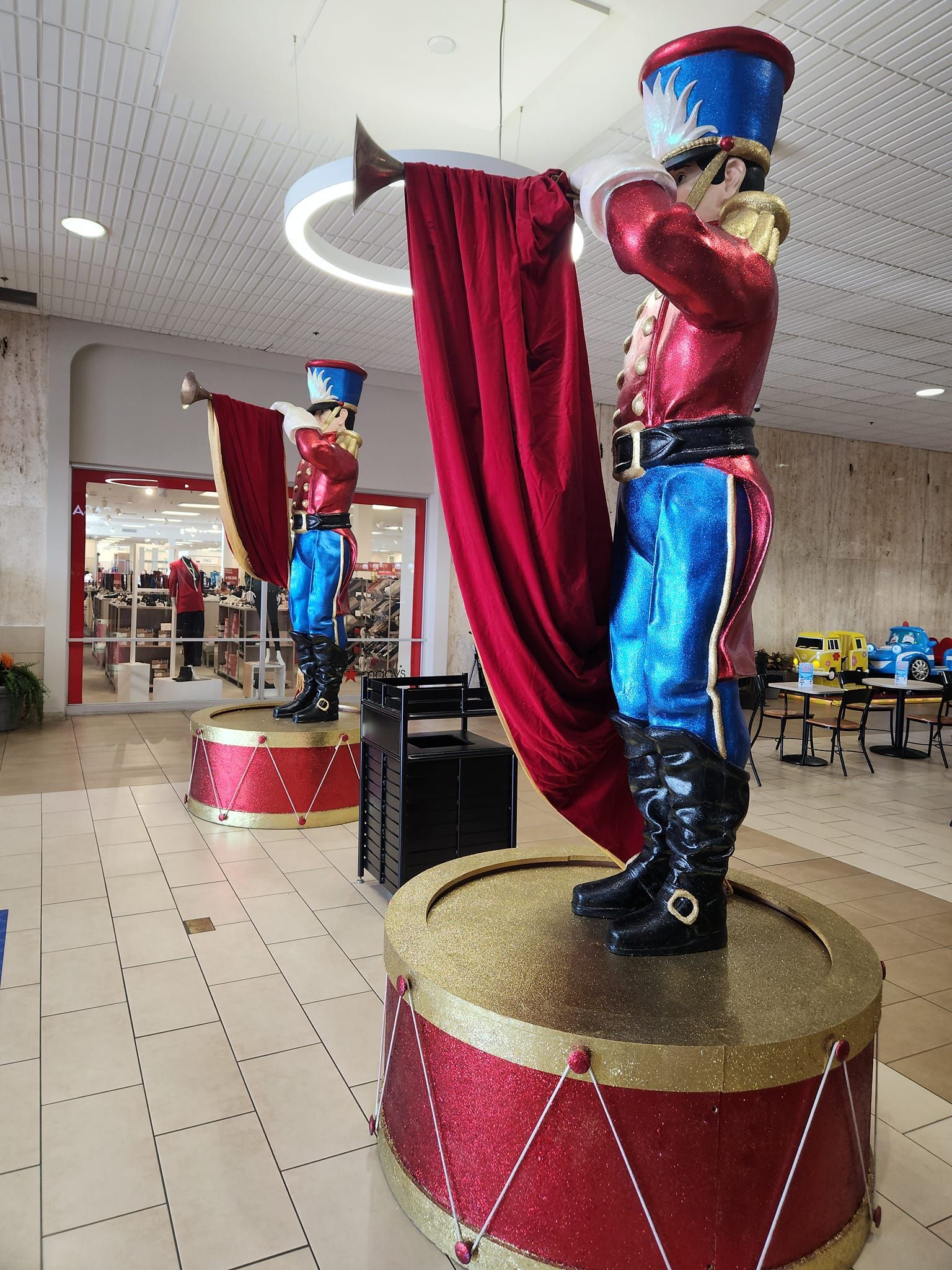 Bright Holiday painting for the Eastwood Mall nutcracker