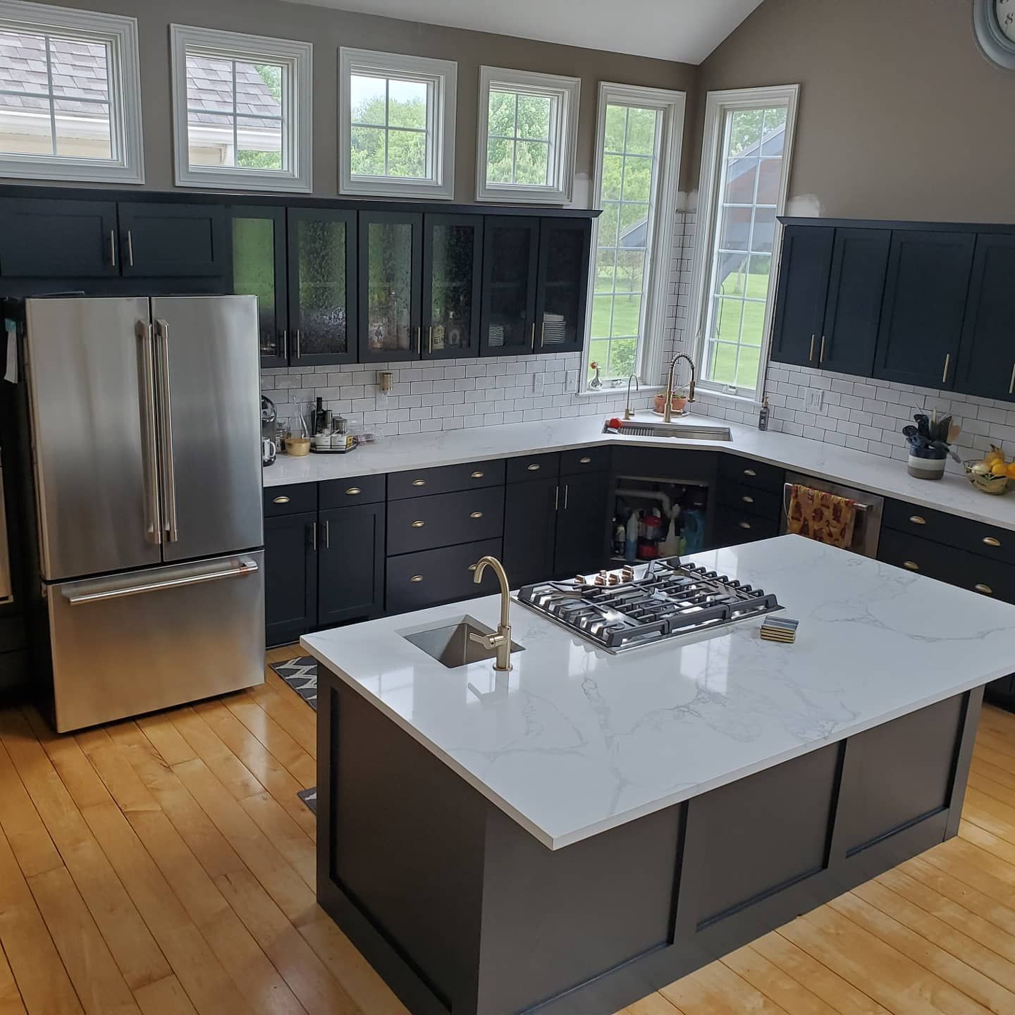 Kitchen & Bathroom Cabinet upgrade painting makeover no mess