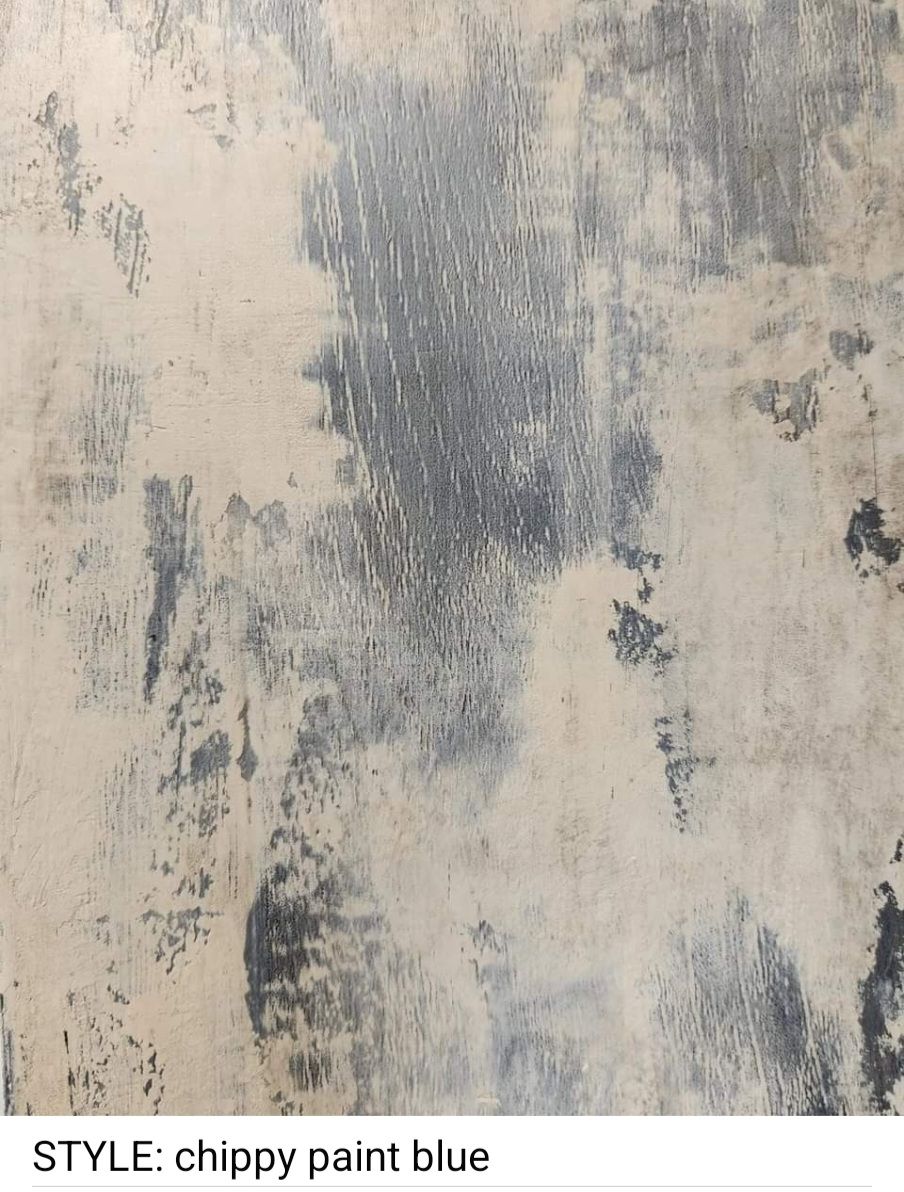 Chippy Paint Blue Protective Table Pad