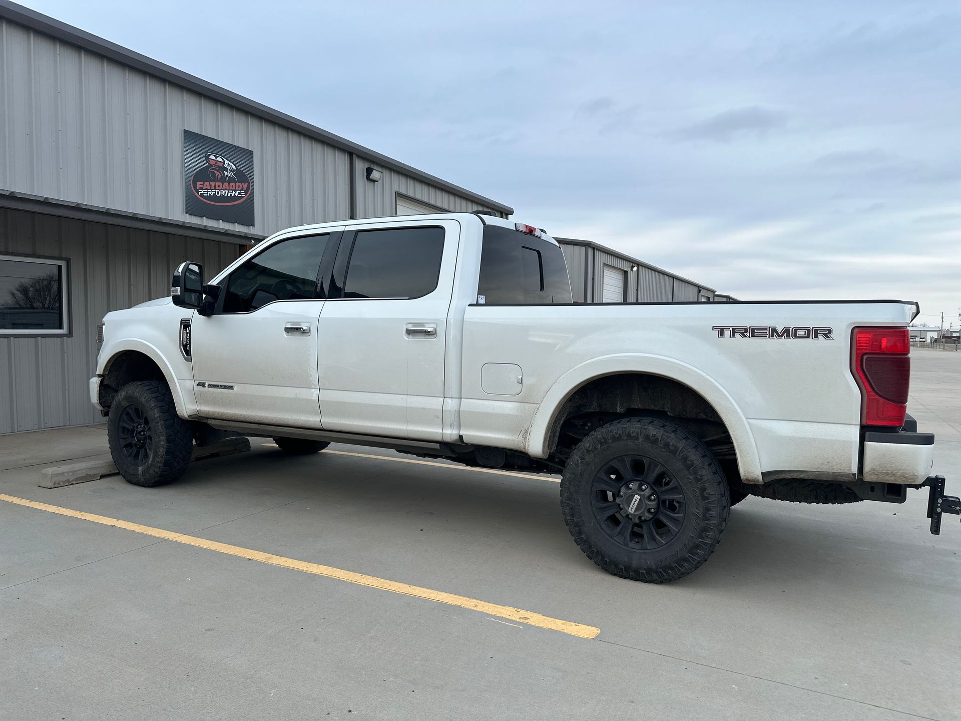 white pickup detailed 