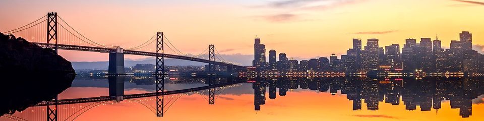 The Oakland Bridge in California's East Bay.