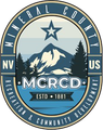 A logo for mineral county recreation and community development