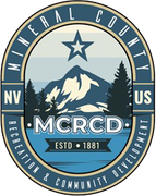 A logo for mineral county recreation and community development