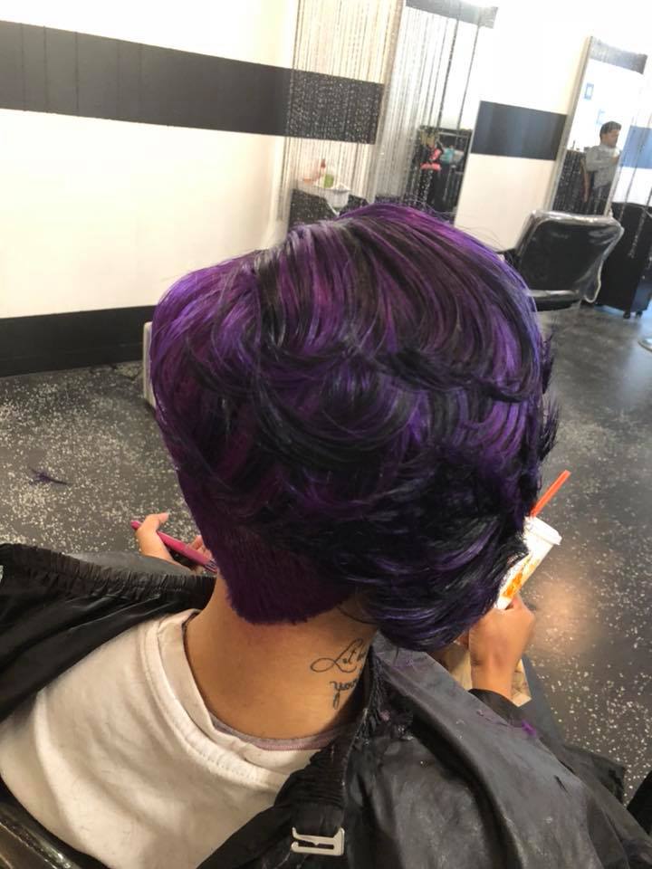 Woman With Colored Hair