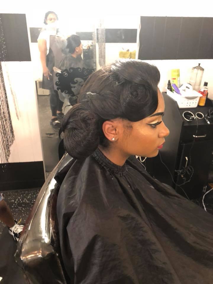 Woman Getting New Hairstyle