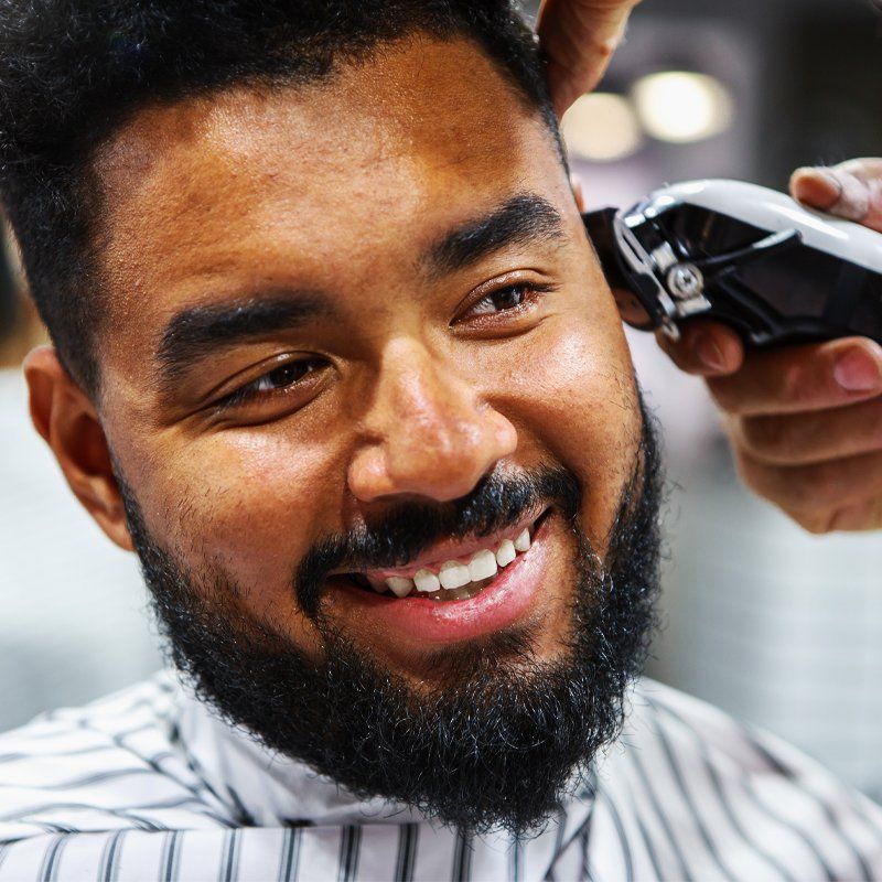 New Haircut In Barber Salon