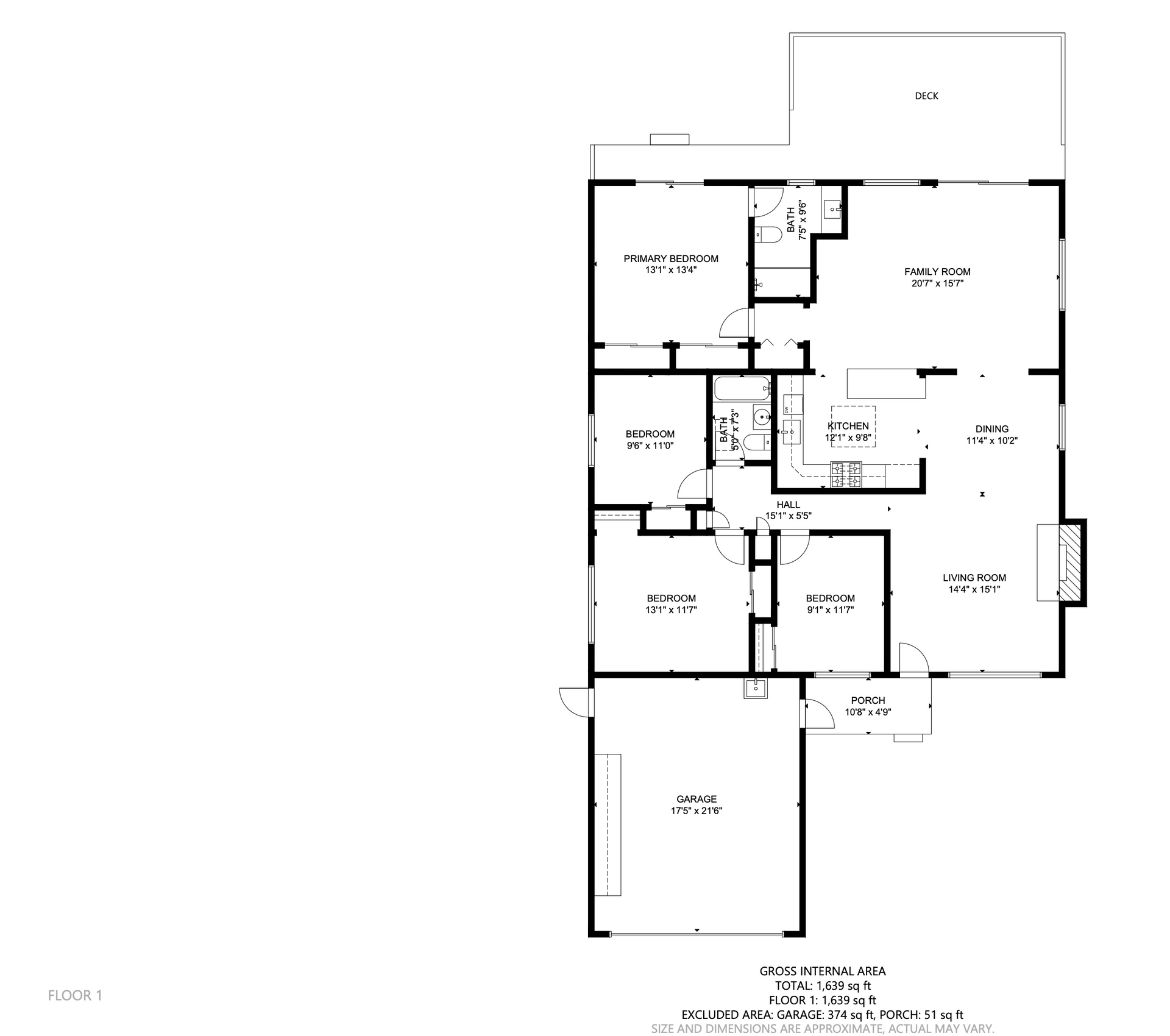 A black and white floor plan of a house