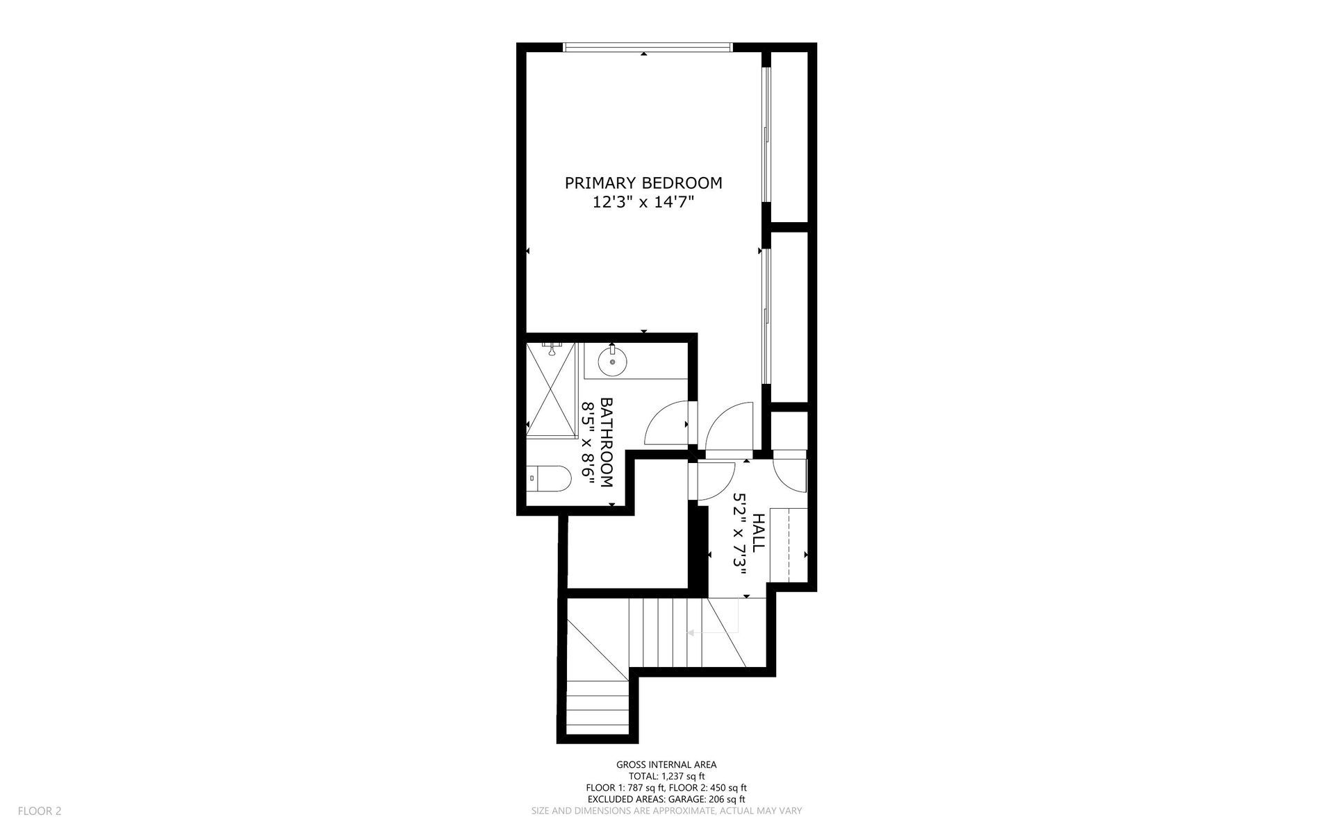 A black and white floor plan of a house.