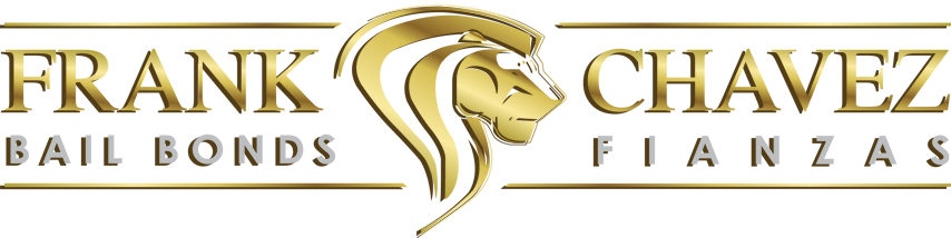 Frank Chavez Bail Bonds logo with a gold lion head and text.