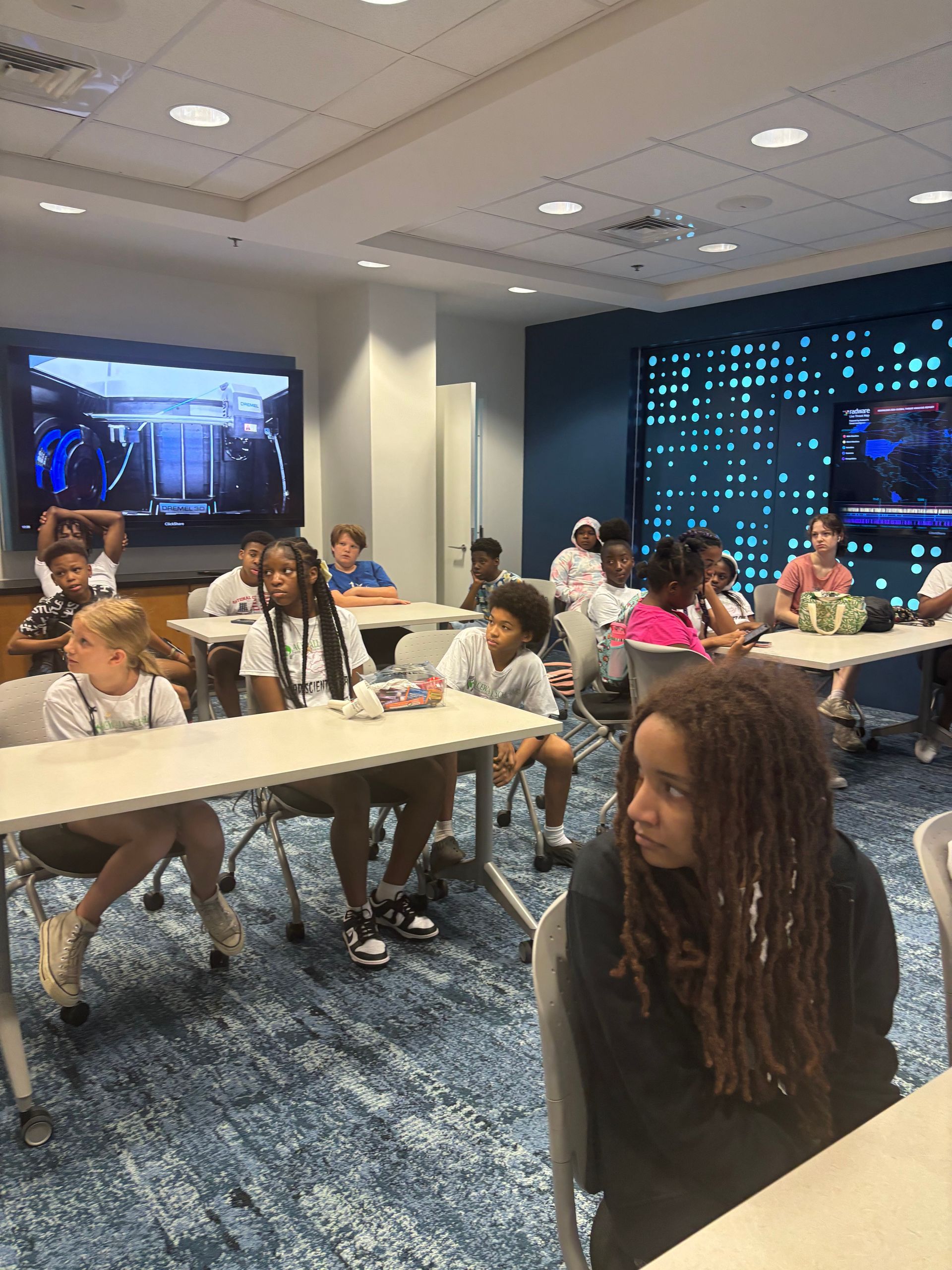 teacher is giving the lecture