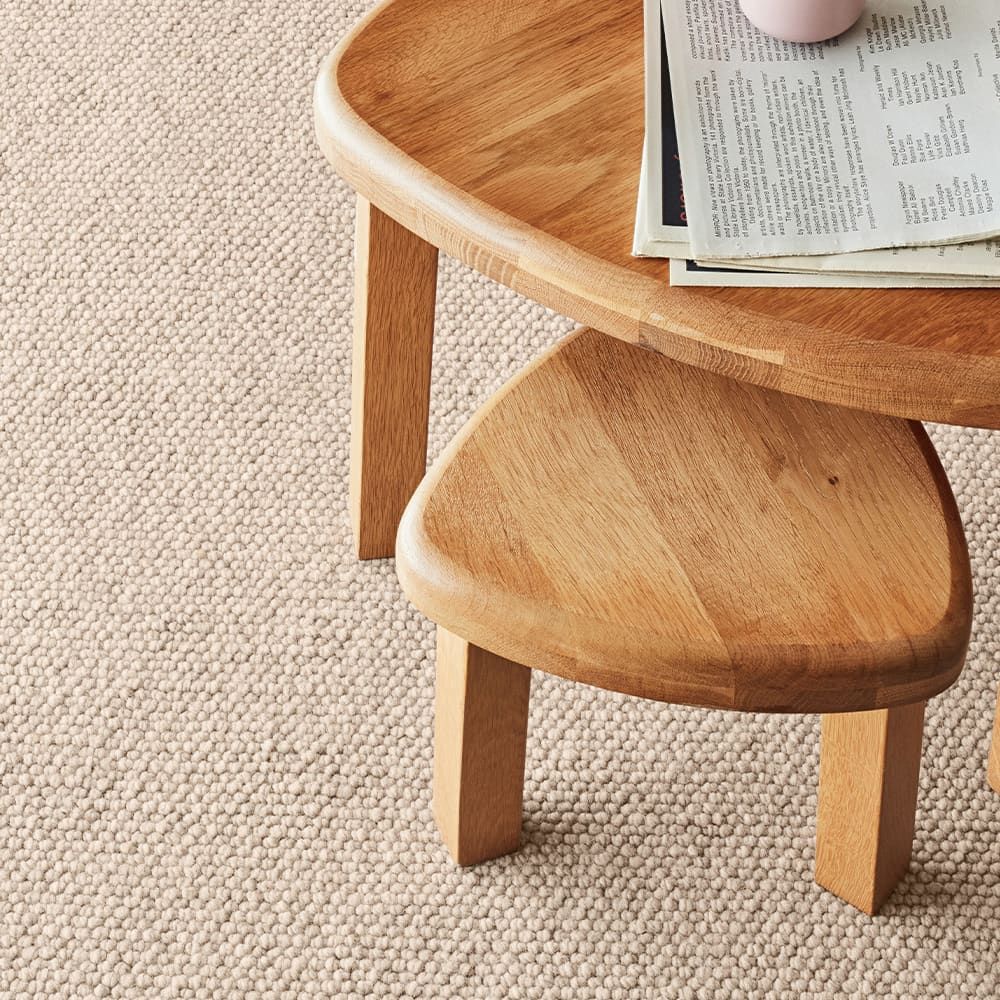 A Dog is Laying on a Wooden Floor in a Store — Canberra Floor Coverings in Queanbeyan West, NSW