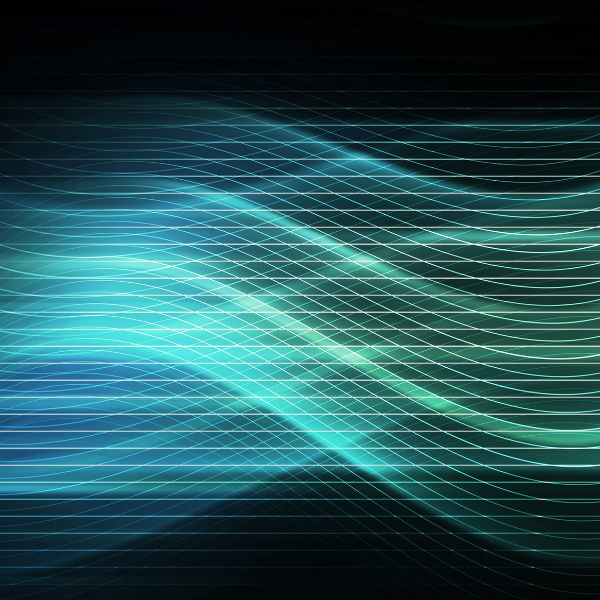 Photo illustration of ultrasonic soundwaves on black background