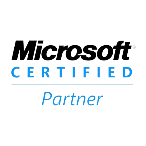 A microsoft certified partner logo on a white background.