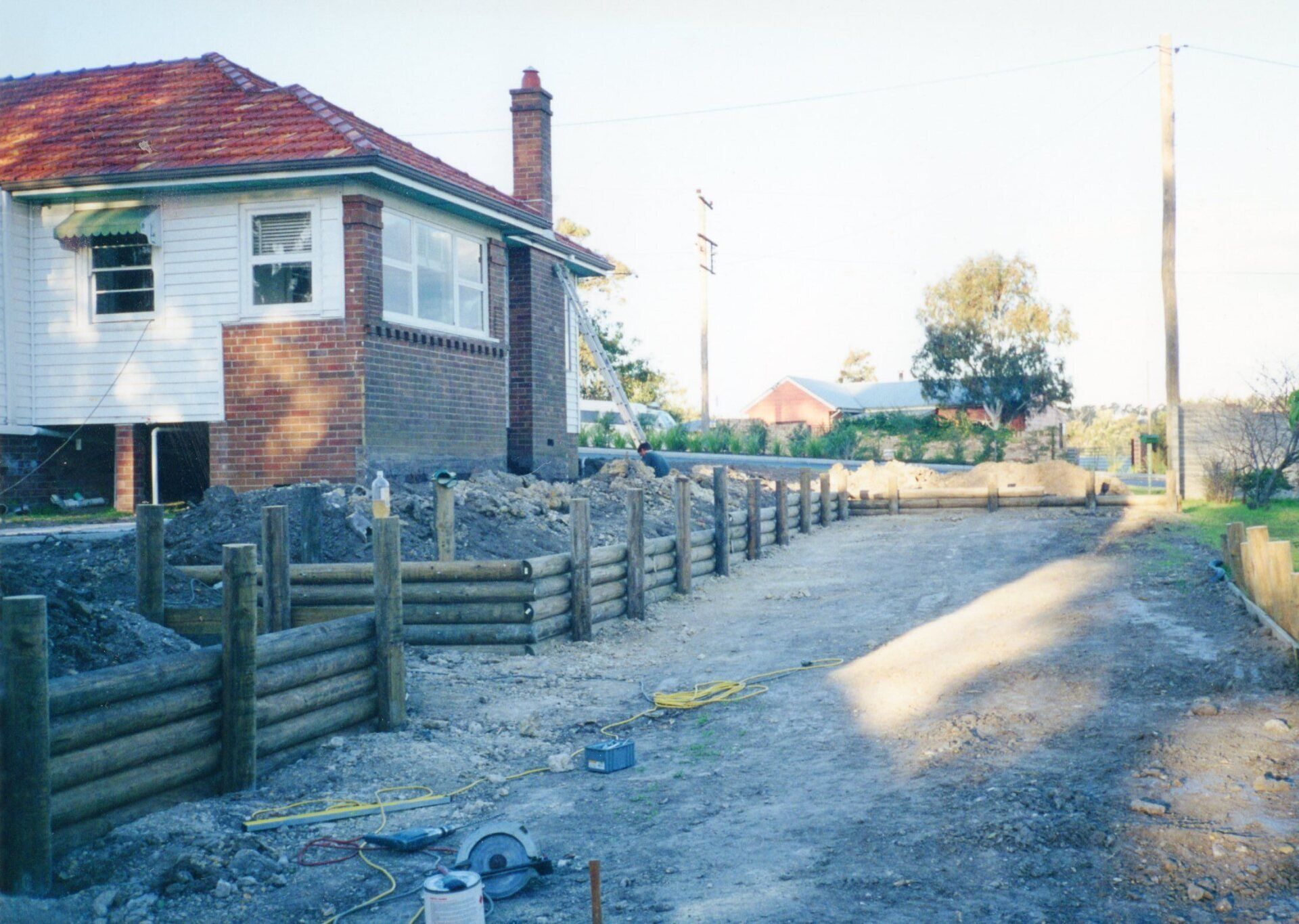 Backyard Under Construction — Newcastle Wildflower Nursery in About Us, NSW