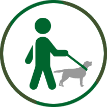 icon of dog walking