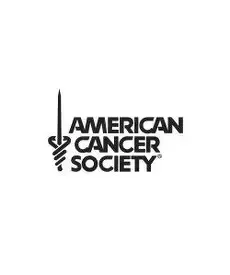 American Cancer Society logo: stylized staff with snake, text 